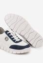 Sneakers Alb cu bleumarin