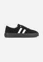 Czarne Skórzane Sneakersy w Stylu Kultowych Tenisówek Rerionelle