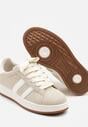 Beżowe Sneakersy z Ozdobnymi Paskami Doloreth