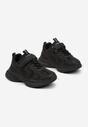 Czarne Buty Sportowe Sneakersy z Cyrkoniami Rivresia