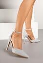 Pantofi stiletto Argintii