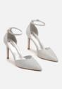Pantofi stiletto Argintii
