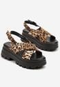 Sandale Imprimeu leopard