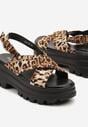 Sandale Imprimeu leopard