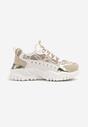 Sneakers Alb cu bej