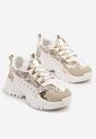 Sneakers Alb cu bej