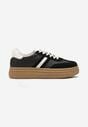 Czarne Sneakersy na Platformie w Stylu Kultowych Tenisówek Gonoriel