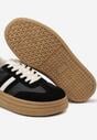 Czarne Sneakersy na Platformie w Stylu Kultowych Tenisówek Gonoriel