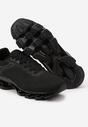 Czarno-Szare Buty Sportowe Sneakersy z Geometrycznym Zdobieniem Noramia