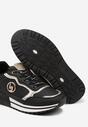 Czarne Sneakersy Ozdobione Metaliczną Aplikacją Zolamira
