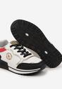 Biało-Czarne Sneakersy Ozdobione Metaliczną Aplikacją Zolamira