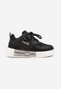 Czarne Buty Sportowe Sneakersy z Wkładką ze Skóry Naturalnej Florvesa