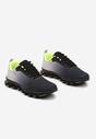 Szaro-Zielone Buty Sportowe Sneakersy z Motywem Ombre Lorami