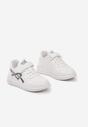 Biało-Czarne Buty Sportowe Sneakersy z Dodatkowym Zapięciem na Rzep Solivia