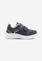 Granatowe Buty Sportowe Sneakersy z Paskami i Gwiazdkami Aralena