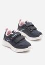 Granatowe Buty Sportowe Sneakersy z Paskami i Gwiazdkami Aralena