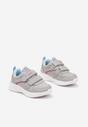 Jasnoszare Buty Sportowe Sneakersy z Paskami i Gwiazdkami Aralena