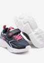 Granatowo-Niebieskie Buty Sportowe Sneakersy Ozdobiona Motylkami i Brokatem Aranilith