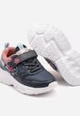 Granatowo-Różowe Buty Sportowe Sneakersy z Ozdobnym Sercem i Napisem Cilaila