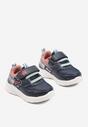 Granatowo-Różowe Buty Sportowe Sneakersy z Sercem i Napisem Aralineis