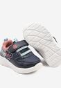 Granatowo-Różowe Buty Sportowe Sneakersy z Sercem i Napisem Aralineis