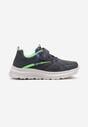 Granatowo-Zielone Buty Sportowe Sneakersy Ozdobione Napisem Ilovella