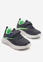 Granatowo-Zielone Buty Sportowe Sneakersy Ozdobione Napisem Ilovella