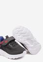 Szaro-Czerwone Buty Sportowe Sneakersy Ozdobione Gwiazdką Aramora