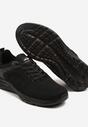 Czarne Buty Sportowe Sneakersy z Geometrycznym Wzorem Aranelora