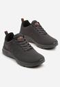 Ciemnoszare Buty Sportowe Sneakersy z Geometrycznym Wzorem Aranelora