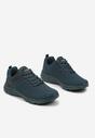 Niebieskie Buty Sportowe Sneakersy z Geometrycznym Wzorem Aranelora