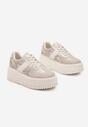 Sneakers Print piele de șarpe