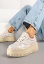 Sneakers Print piele de șarpe