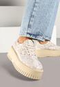 Sneakers Print piele de șarpe