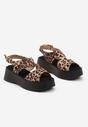 Sandale Imprimeu leopard