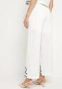 Pantaloni Alb cu negru