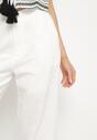 Pantaloni Alb cu negru