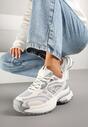 Szare Sneakersy na Piankowej Podeszwie w Streetwearowym Stylu Islivia