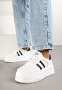Sneakers Alb cu negru