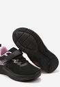 Czarno-Różowe Buty Sportowe Sneakersy z Geometrycznym Wzorem Hirvesin