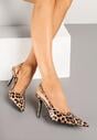 Pantofi stiletto Imprimeu leopard