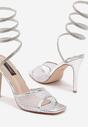 Pantofi stiletto Argintii