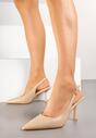 Pantofi stiletto Bej închis