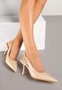 Pantofi stiletto Bej închis