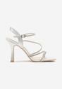 Pantofi stiletto Argintii
