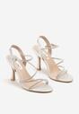Pantofi stiletto Argintii