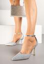 Pantofi stiletto Argintii
