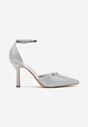 Pantofi stiletto Argintii