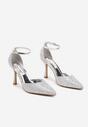 Pantofi stiletto Argintii