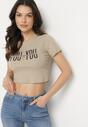 T-shirt Bej închis